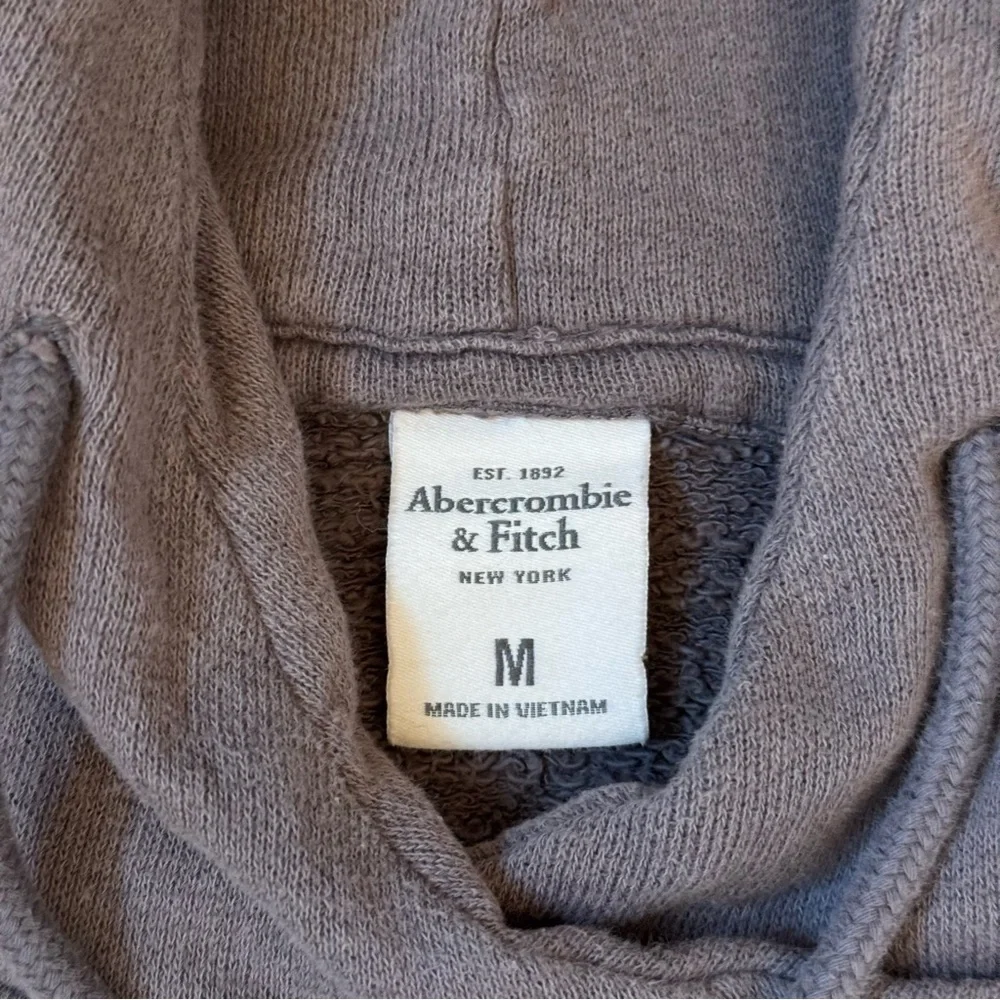 Abercrombie & Fitch Taupe Brown 100% Cotton Hooded Sweatshirt Women’s Size M